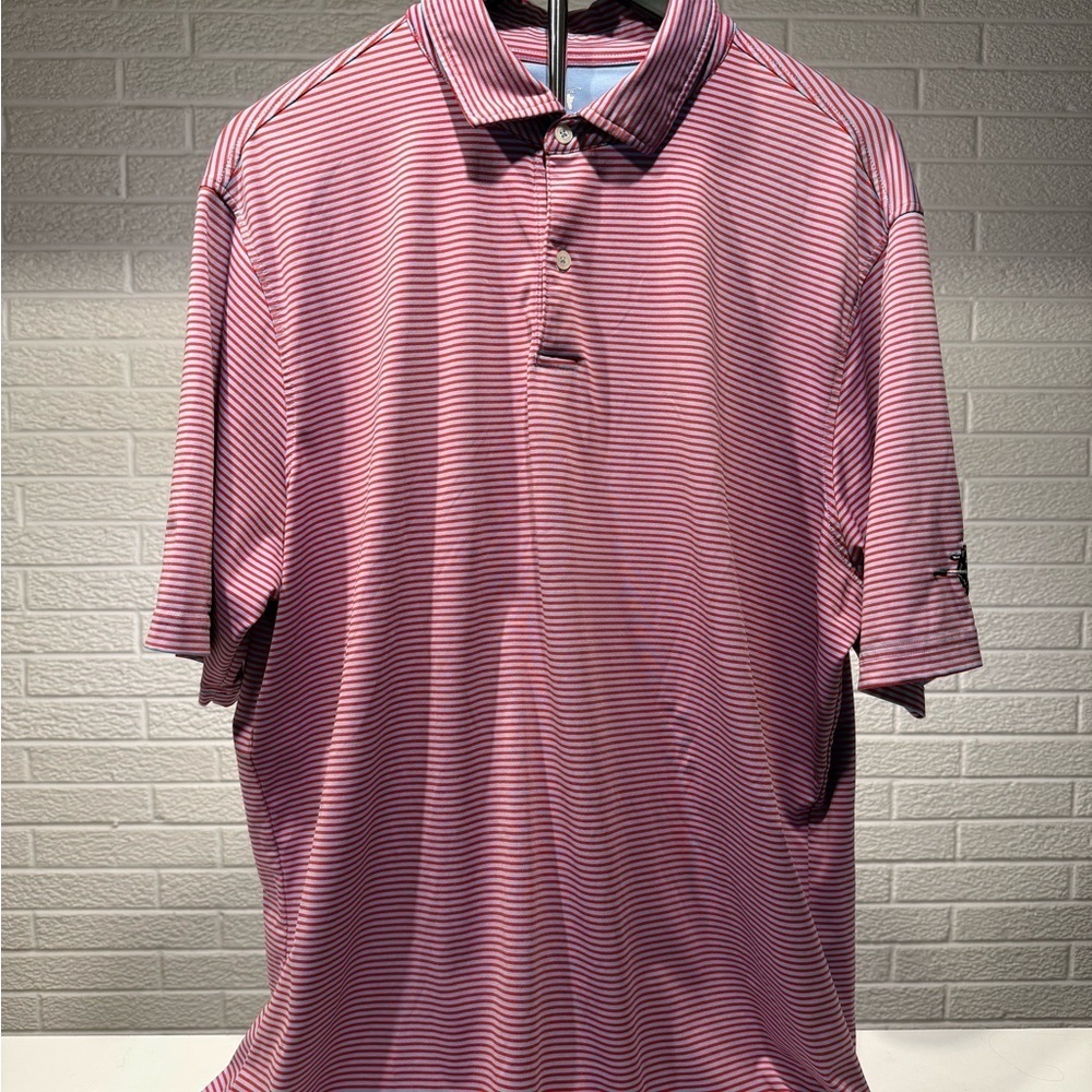 Fairway & Greene Pink Striped‎ Polo Shirt